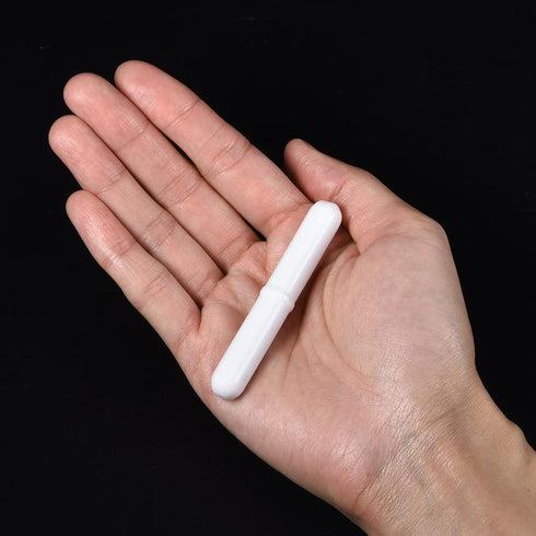MECCANIXITY Magnetic Stirrer Mixer Stir Bar Rod 70mm x 10mm with Ring Shape Coating Magnet, 2Pcs