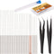 Luter 28 Pieces 3D Printer Nozzle Cleaning Tool Kit, Includes 26 Cleaning Needles and 2 Tweezers