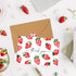 50 Pack Summer 4 6 Inch FYSUIMU Strawberry Thank You Card Watercolor Fruit Greeting Cards with Envelopes Stickers Blank