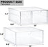 4 Set 2 Countertop, Prsildan Acrylic Drawer Makeup Organizer with Drawers, of Office Desk Organizers Accessories, Clear
