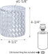 Aspen Creative 23646-60-2,Clear Light/Pendent.Size:4-1/2"D 4-3/4"H.Center Hole:1-5/8" Set 2. Glass Shade w/Diamond