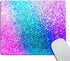 Smooffly Cute Mouse Pad, Colorful Glitter Print Design Customized Rectangle Non-Slip Rubber Gaming Mouse Pad