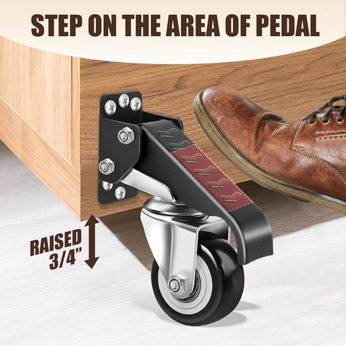 SPACECARE Workbench Casters Kit, 600Lbs Heavy Duty Quick Release Caster Wheels, Set of 4