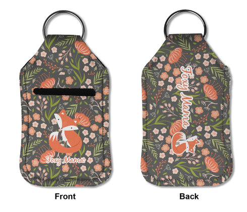 Customizable Foxy Mama Hand Sanitizer Keychain Holder