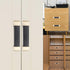 6 Pack Vintage PU Leather Knob Pull Handle - Leather Drawer Pulls for Home Office Cabinets and Suitcases