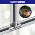 4Pcs 3 1" uxcell Tee Structural Pipe Connectors Way End Rails Clamp with Wrench Stainless Steel Corner Pipe Fittings