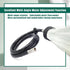 YUXIVCNE 2 1/4" Commercial Pcs Shampoo Bowl Sprayer Head Thread with Black Rubber Hose to Faucet for Salon Barber Shop