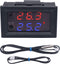 Twidec/DC 12V Programmable Temperature Controller -50 to 110 ? Red/Blue LED Display Heating/Cooling Thermostat with NTC