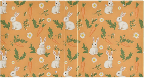 EFEWOI 3 1.5 Inch 200 Rabbit Carrot Pattern Ring Binder with Clipboard Round Rings Binder Folders Organizer for School