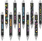 Gueevin 10 Pcs Inspirational Ballpoint Pens, Motivational Quote Pens with Stylus Tip, Colorful Metal Writing Pen Set
