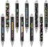Gueevin 10 Pcs Inspirational Ballpoint Pens, Motivational Quote Pens with Stylus Tip, Colorful Metal Writing Pen Set