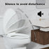 2-Pack Rust-Proof(18.5",Modern) Angol Shiold Elongated Toilet Seat Soft Close & Quick Release, White Plastic Toilet