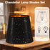 3 Set Bulbs Riakrum Pcs Chandelier Lamp Shades Small Lamp Shade for Pendant Wall Ceiling Lights Candle Clip on Fitter