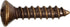 Hillman 2854 8 x 1-Inch Oval Head Antique Brass Decorative Sheet Metal Screw, 30-Pack