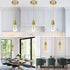 YNDD 3.94ft E26 Bulb Mini Pendant Light Cord Kit, Industrial Retro Gold Pendant Light, Adjustable Woven Hanging Light