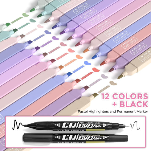 Nicpro 71 PCS Bible Journaling Kit, Aesthetic School Supplies, 12 No Bleed Highlighters, 6 Gel Pens