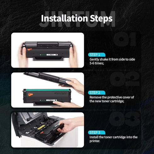 JINTUM PB-211 Toner Cartridge Replacement for Pantum PB-211 PB-211EV, 1 Pack (1600 Pages) for P2502W M6552NW M6600NW