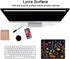Black Pink Beauty Flowers Mouse Pad, Unique Design Computer Mousepad with Non-Slip Rubber Base for Women