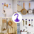 MIKEDE Heavy Duty Magnetic Hooks, 28LB+ Strong Neodymium Magnets for Fridge, Toolbox, Grill, 4 Pack (Purple)