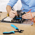 WGGE Precision Wire Cutters, Slim Diagonal Cutting Pliers with Supplementary Stripping, Ultra Sharp 6 Inch Wire Cutter