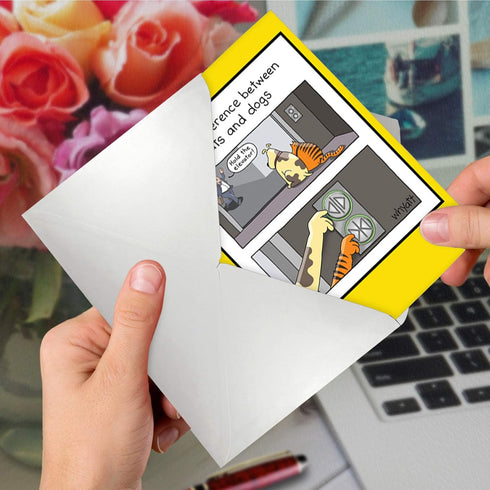 NobleWorks Funny Birthday Card - Hilarious Cartoon Notecard with Envelope, Bday Celebration