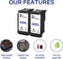 BJ Ink Cartridges Replacement for Canon PG-245XL 245 XL Compatible with PIXMA MG2520 MG2920 MG2922 MG2924 (2 Black)