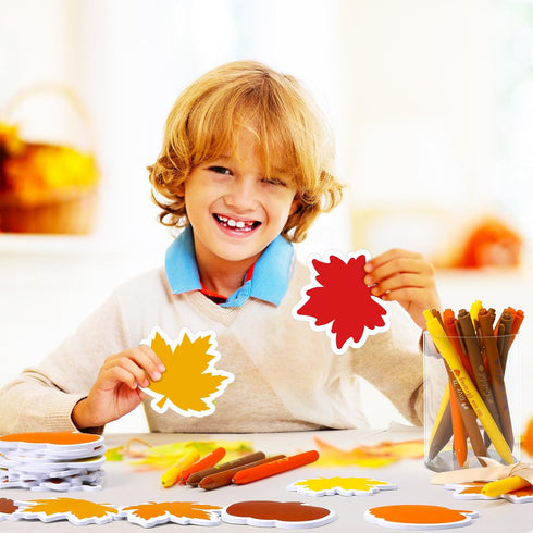 Pasimy 24 Set Fall Sticky Notes and Pens Set - Classroom Gifts, Fall Party Favors, Thanksgiving Pens, Pumpkin Maple