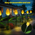 X-GiftKey 6PACKS Outdoor Solar Lights Waterproof - Brighter Tulip Flowers with Garden Gifts Stake Lights Decor,Yard