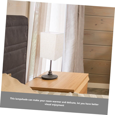 Linen Lampshade Drum Pendant Light White Chandelier Nightstand Decor Cloth Lampshade Spider Lamp Shade s for Floor