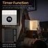 3 Dimmable Large Smart Flat Book Light, Rechargeable Clear LED Reading Lamp with Colors & Timer, Full Page Panel Plate
