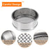 PATIKIL 10 Mesh Lab Sieve, 4" Diameter Test Sieve, 304 Stainless Steel Wire Cloth (2mm) for Laboratory Industrial