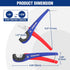 WORKPRO PEX Cutter with Sharp Blades, Tubing Cutter for PPR, PE, PP, Rubber Hoses, 1/8"-1-5/8" Cutting Capacity