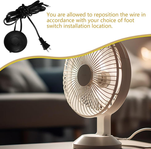 NUOBESTY 11ft Bulbs Ac110 Floor Lamp Foot Switch Replacement Extension Cord Step-on Button Us Standard Plug Controls
