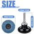 15Pcs 2 Inch 40/60/ 80Grit 1/4 Inch Mesee Roll Lock Flap Disc Kit, Quick Change Flap Grinding Wheel with Shank Disc Pad