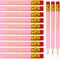 Outus 72 Pieces Golf Pencils, Half Pencils with Eraser for Baby Shower Favors, 4 Inch Mini