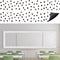 Whaline 24Pcs Magnetic Classroom Bulletin Board Border - Reusable Black White Polka Dot Scalloped Magnetic Strip