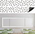 Whaline 24Pcs Magnetic Classroom Bulletin Board Border - Reusable Black White Polka Dot Scalloped Magnetic Strip