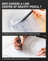 Nicpro 0.5 mm Mechanical Pencil Set with Case, 3PCS MP2000 Metal Artist Pencil with Lead Refills