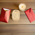 2pcs 4.36.5 Inch Handmade Woven Lamp Shade with Oiled Paper Mini Lantern Cover, Rustic Hanging Lamp Shade Replacement