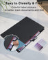 Expanding File Folder - 5 Pocket Cute Folders with Labels - Letter Size Accordion File Organizer for Documents