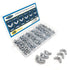 175 PCS Wing Nuts Fasteners, Butterfly Wing Nuts SAE Steel Wing Nut Assortment Kit from #6 to 3/8’’