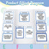 PerKoop 36 Sheets Science Fair Board Supplies - 24 Self Adhesive Presentation Titles and 8 Personalized Letter Sticker