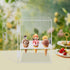 Pinkelin 9 Ice Cream Cone Cabinet, Holes Transparent Acrylic Ice Cream Cone Dispenser Cabinet, Ice Cream Display Stand