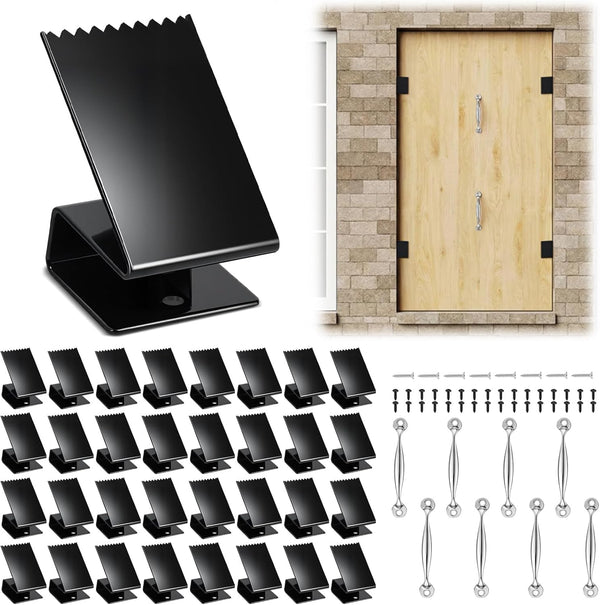 40 Pcs Hurricane Window Board-up Clips Include 32 Window Clips with 8