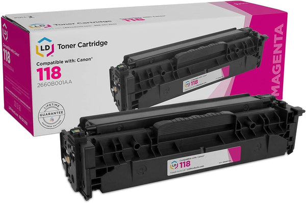 LD Products Remanufactured Toner Replacement for Canon 118 (Magenta) - Compatible with Canon imageCLASS