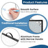 Small Dry Erase Whiteboard for Wall, 16" x 12" Portable Aluminum Frame Magnetic Surface with Handle, 2 Markers for Home