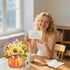velovibe 3D 12 Inch 1:1 10 100% Pop Up Card, Flower Bouquet Card, Diy Butterflies, Safe and Biodegradable Material