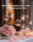 24 Pack Raycare Pink Battery Operated Tea Lights, Long Lasting Fake Candles, Flameless LED Tea Light, Colored Tealights