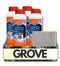 GROVE 4x Washing Machine Cleaner 12 oz Bundle with Microfiber Cloth Cleans Residue,