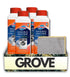 GROVE 4x Washing Machine Cleaner 12 oz Bundle with Microfiber Cloth Cleans Residue,